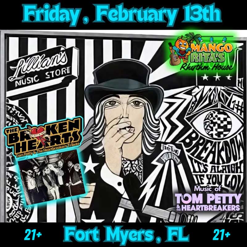 THE BROKEN HEARTS: TRIBUTE TO TOM PETTY with former Petty & Mudcrutch bandmate Charlie Souza